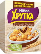 Nestle® Khrutka® Ready-to-eat cereal chocolate pillows 250g