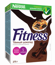 Nestle® Fitness® Whole wheat cereal flakes with dark chocolate 275g